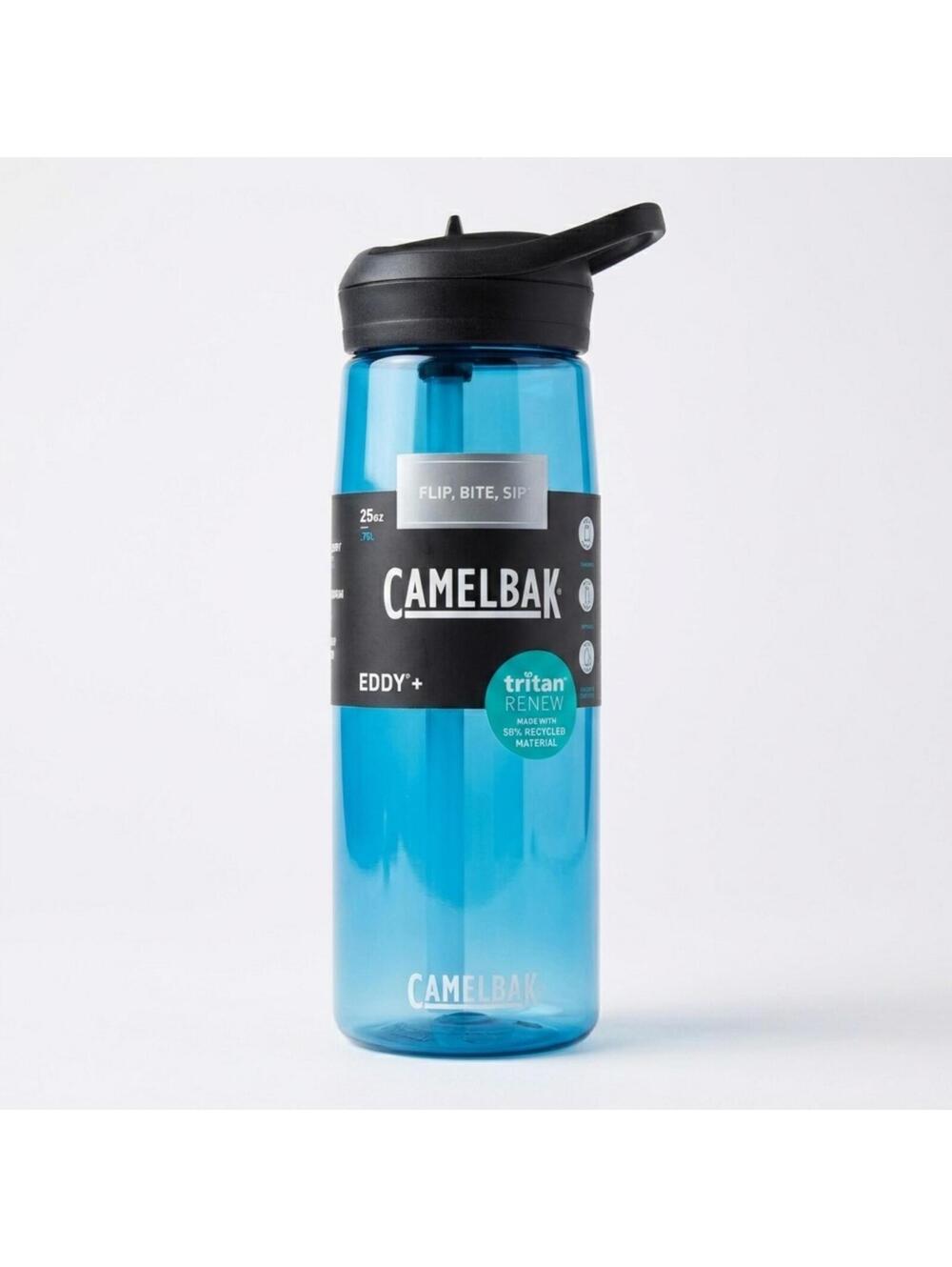 CamelBak Eddy+ Water Bottle 25oz True Blue Tritan Renew